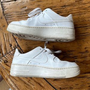 Platform Nike Air Force ones